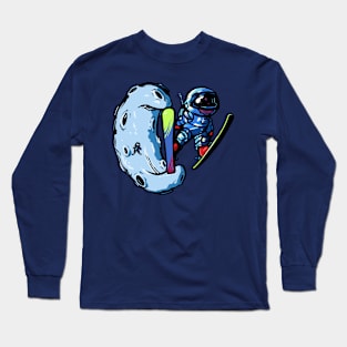 Skijump from Moon Long Sleeve T-Shirt